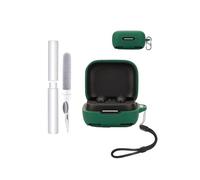 Custodia in silicone per ancora Soundcore P31i auricolari aperti, resistente agli urti, impermeabile, morbida e durevole, con cordino, portachiavi e strumento di pulizia, verde