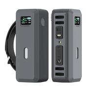 Custodia in silicone per Anker 737 Powerbank (24.000 mAh), 2 mm di spessore, resistente agli urti e alle cadute, con rivestimento oleorepellente, può contenere 1 scheda SIM (grigio)