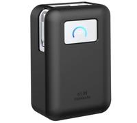 Custodia in Silicone per Anker Nano 45W 10000mAh, Custodia Protettiva in Gomma Morbida Antiscivolo e Antigraffio con Cinturino da Polso (nero)