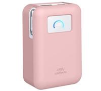 Custodia in Silicone per Anker Nano 45W 10000mAh, Custodia Protettiva in Gomma Morbida Antiscivolo e Antigraffio con Cinturino da Polso (rosa)