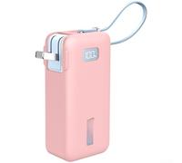 Custodia in silicone per Anker per nano 3 in 1 10000 mAh, guscio protettivo antigraffio morbido compatibile con caricabatterie portatile (rosa)