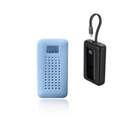 Custodia in silicone per Anker Zolo Charger Power Bank 10,000 mAh 30 W, antigraffio, antiurto, antipolvere, portatile, slim fit (Azure)