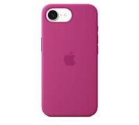 Custodia in silicone per Apple iPhone 16e con interno in microfibra da 6,1" fucsia riciclato