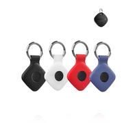 Custodia in silicone per ATUVOS Tracker Finder, antiurto, compatibile con il segnale e facile da rimuovere, design durevole, ecologico e anti-smarrimento, confezione da 4, colore: nero, bianco, rosso