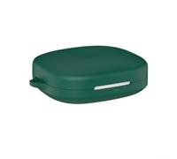 Custodia in silicone per auricolari Shokz OpenFit Air, custodia protettiva antiurto con moschettone e portachiavi (verde scuro)