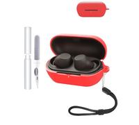 Custodia in silicone per auricolari Sony WF-C710N, resistente ed ecologico, cover per cuffie Bluetooth con fori precisi e compatibilità di ricarica, antiurto, piacevole al tatto, rosso