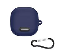 Custodia in silicone per auricolari wireless per Anker Soundcore Liberty 4 NC Custodia antiurto per auricolari Custodia protettiva con gancio portachiavi Anti polvere Copertura lavabile (Blu)