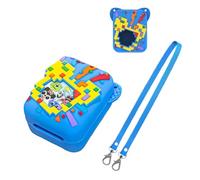 Custodia in silicone per Bitzee Dissinney Interactive Toy Digital Pet, custodia protettiva per animali domestici virtuali elettronici con cordino (blu)