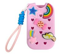 Custodia in silicone per bottiglie spray da 30 ml con clip rotante e scudo per mantenere l'integrità della bottiglia, portachiavi ciondoli e accessori