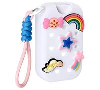 Custodia in silicone per bottiglie spray da 30 ml con clip rotante e scudo per mantenere l'integrità della bottiglia, portachiavi ciondoli e accessori