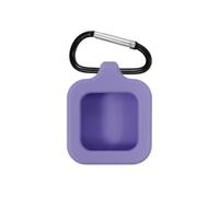 Custodia in silicone per Brick con blocco NFC telefo e moschettone, compatibile con i segnali magnetici morbida e versatile trasportabile in diversi modi(Viola)
