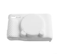 Custodia in silicone per Canon PowerShot SX740SX730 con copriobiettivo per proteggere da polvere, cadute e graffi, colore: bianco