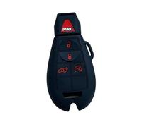 Custodia In Silicone Per Chiave Auto Per Jeep Per Grand Per Cherokee Per Compass Per Patriot(Black with red)