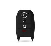 Custodia In Silicone Per Chiavi 4BT Per Kia Per Sorento Per Optima Per Forte Per Koup Per Soul Per Niro 2014 2015 2016 Supporto Protettore Keyless(Black)