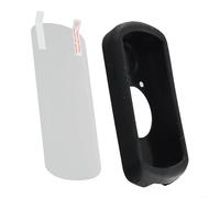 Custodia in silicone per computer da bicicletta Garmin Edge1030Plus 1030 con pellicola proteggi schermo, progettata per mantenere le condizioni del dispositivo durante il ciclismo (nero)