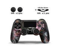 Custodia in silicone per controller Sony PS4, compatibile con gamepad PS4 Dualshock 4, joystick PS4 DS4 Pro e 2 copri-levette