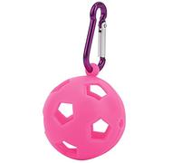 Custodia in Silicone per Copertura Pallina da per Protezione e comodità con Portachiavi con Moschettone per Appassionati di, Dimensione 85 Mm (Rosso Rosato)