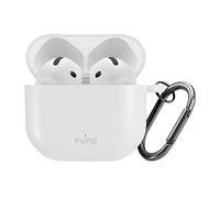 Custodia in silicone per cuffie Airpods 4 - bianca