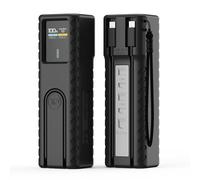 Custodia in silicone per Cuktech 10 PowerBank, Custodia protettiva antiurto per Cuktech, Custodia in silicone a prova di caduta per 2*schede SIM/1*cavo di ricarica originale (Nero)