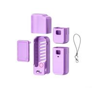 Custodia in silicone per DJI For Pocket 3 leggera, ammortizzante e aerodinamica per fotografia d'azione (viola)