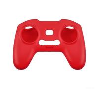 Custodia in silicone per DJI FPV e Avata Remote con cordino attaccato per la sicurezza (rosso)