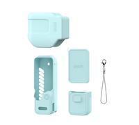 Custodia in silicone per DJI Osmo Pocket 4 Pro, custodia protettiva antiscivolo con ritagli precisi, custodia leggera e resistente per vlogger e viaggiatori, Set 4 pezzi blu, No