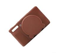 Custodia in silicone per fotocamera, compatibile con modelli Sx740 e Sx730, morbida al tatto, antigraffio, con accesso completo ai comandi, colore bianco (marrone caffè)
