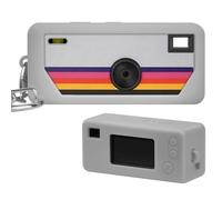 Custodia in silicone per fotocamera digitale Kodak CHARMERA Portachiavi (versione Blind Box/Single Box), ritagli precisi e protezione antigraffio - Fotocamera non inclusa (grigio)