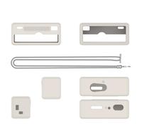 Custodia in silicone per fotocamera digitale portachiavi per KODAK CHARMERA Custodia protettiva in gomma siliconica con cordino fotocamera digitale portachiavi Blind Box (Grigio)