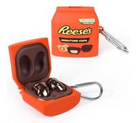 Custodia in silicone per Galaxy Buds FE(2023) /Buds2 Pro(2022) /Buds 2(2021) /Buds Pro(2021) /Buds Live(2020), XMBYGY custodia protettiva carina con portachiavi per auricolari wireless Samsung (Reese)