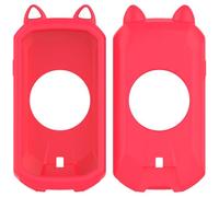 Custodia in silicone per Garmin Edge 1050, custodia protettiva a forma di gatto, antigraffio, antipolvere, colore: rosso