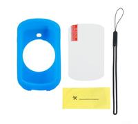 Custodia in silicone per Garmin Edge 830 GPS Bike Computer protegge il dispositivo dall'usura quotidiana e fornisce un facile accesso a tutte le funzioni senza rimozione (blu)