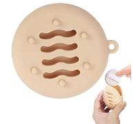 Custodia in silicone per houppette in silicone per trucchi, custodia per soffione, supporto per cipria, portaspugna per trucco di bellezza, custodia da viaggio, scatola