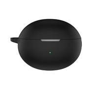 Custodia in Silicone per HUAWEI Freebuds 6i, Auricolari Senza Fili Custodia Protettiva Morbida Cover Antiurto con Gancio (Nero)