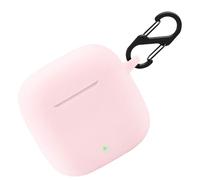 Custodia in silicone per Huawei FreeBuds SE2, resistente agli urti e alla pelle, per Huawei FreeBuds SE 2, con portachiavi (rosa)