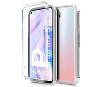Raffinata custodia in silicone 3D trasparente posteriore e anteriore Huawei P40 Lite 5G