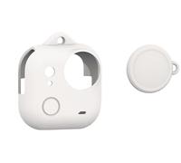 Custodia in Silicone per Insta360 Go Ultra, Custodia Protettiva con Protezione per l'Obiettivo, Cappuccio in Gomma Morbida Antiscivolo e Antigraffio per Fotocamera Go Ultra (bianco)
