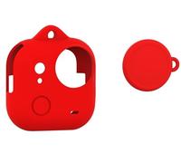 Custodia in Silicone per Insta360 Go Ultra, Custodia Protettiva con Protezione per l'Obiettivo, Cappuccio in Gomma Morbida Antiscivolo e Antigraffio per Fotocamera Go Ultra (rosso)
