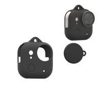 Custodia in silicone per Insta360 Go Ultra, custodia protettiva morbida con copriobiettivo, custodia anti-goccia, antipolvere, custodia protettiva per accessori per fotocamera GO Ultra (nero)