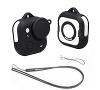Custodia in silicone per Insta360 Go Ultra, set 4 in 1 custodia in silicone per fotocamera, copriobiettivo, tracolla, corda a prova di perdita, custodia protettiva per fotocamera Go Ultra Sports