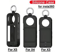 Custodia in silicone per Insta360 X5 X4 X3, custodia protettiva antiscivolo e antiurto per Insta360 X5 360 X4 360 X3, con protezione anti-graffio, accessori per fotocamera Per Insta360 X4,Per Insta360