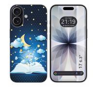 Custodia in silicone per iPhone 17 (6.3) design libro racconti disegni