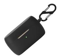 Custodia in silicone per Jabra Evolve 2 Buds, custodia protettiva antiurto e pelle protettiva per Jabra Evolve 2 Buds con Keychain (nero)