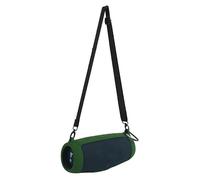 Custodia in silicone per JBL Charge 5 da viaggio Gel protettivo Pelle morbida impermeabile Altoparlante portatile Borsa per la conservazione con tracolla e moschettone (GREEN)