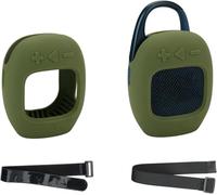 Custodia in silicone per JBL CLIP 5, comoda, portatile, antigraffio, impermeabile, resistente alle cadute, verde