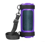 Custodia in silicone per JBL Flip 7 con cinghie di trasporto impermeabili e multiple, progettata per uno stile di vita attivo e attività all'aperto, colore: viola