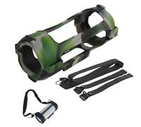 Custodia in silicone per JBL Grip, cassa di spalla per spalle protezione protettiva protezione della copertura del silicone con cinturini per montaggio per bici per JBL Grip (camouflage)
