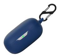 Custodia in silicone per JBL JBL Wave Flex Custodia protettiva antiurto e pelle protettiva per JBL JBL Wave Flex con Keychain (blu scuro)