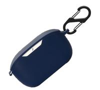 Custodia in silicone per JBL Wave Buds, custodia protettiva antiurto e pelle protettiva per JBL Wave Buds con Keychain (blu scuro)