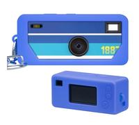Custodia in silicone per Kodak Charmera, portachiavi, fotocamera digitale (versione Blindbox/Single Box), aperture precise e protezione antigraffio, fotocamera non inclusa (blu)